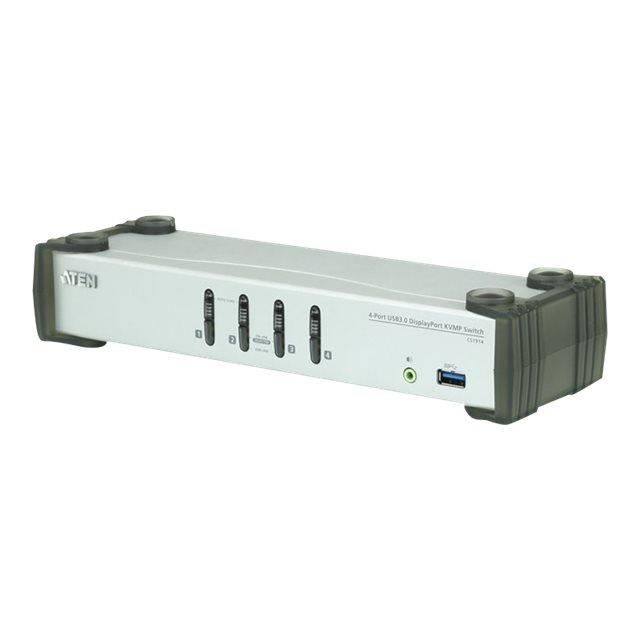 ATEN CS1914 KVMP Switch Commutateur écran-clavier-souris-audio-USB 4 x KVM - audio - USB 1 utilisateur local Ordinateur de bureau