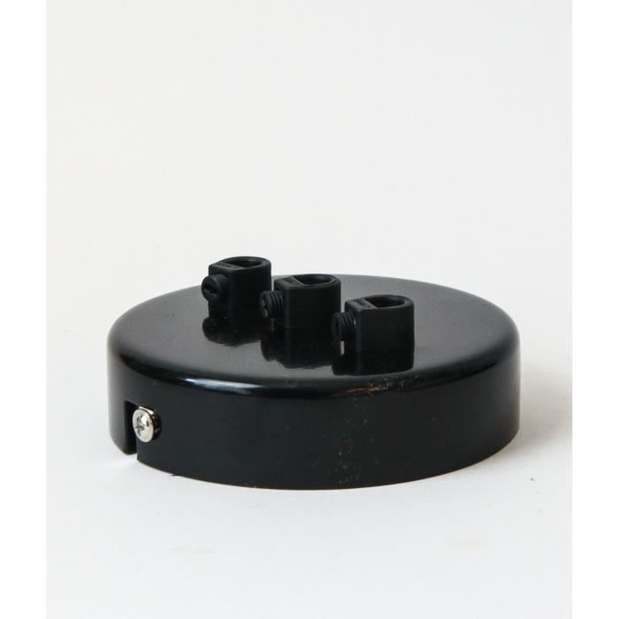 Rosace De Plafond Multitrous 3 Trous Noir De Noir Achat Vente Rosace De Plafond Multitrou Cdiscount