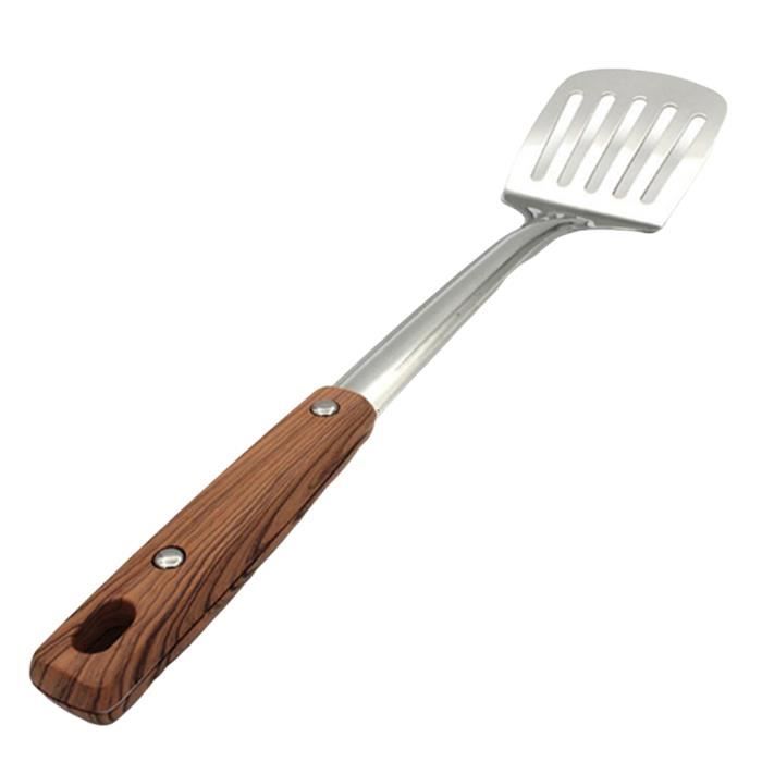 Spatule Cuisine Inox De Qualite Professionnelle Ustensile Premium Poignee En Bois Achat Vente Lot Ustensiles Spatule En Acier Inoxydable 1 Cdiscount