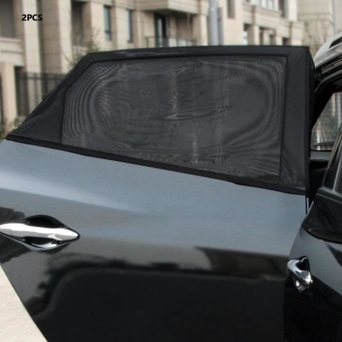 2 pièces Auto rideau voiture fenêtre latérale pare-soleil Protection UV  filet maille rideau pare-bri - Modèle: Black - ANZYBUA05342 - Cdiscount Auto
