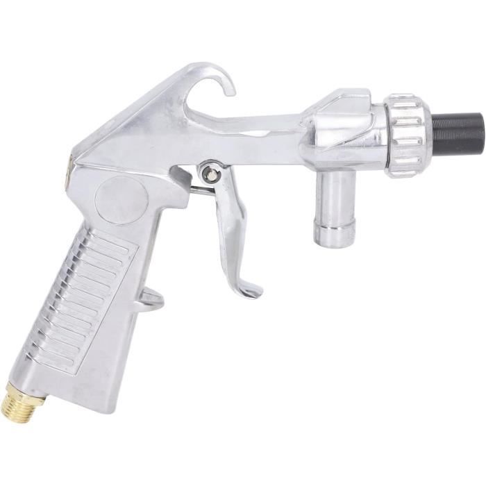 Kit De Pistolet De Sablage, Sableuse Portable Avec Pot En Aluminium De 750 Ml, Pistolet De Sablage À Main, Média Abrasif De Sablage, Jade En Acier Noir, Corindon, Perles De Verre, Etc