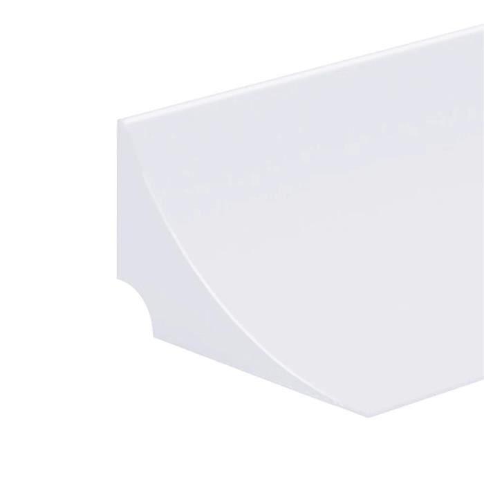 Joint Barrière D'Eau En Silicone Salle De Bain - 200cm Blanc - Séparation Sèche Humide Antidérapante
