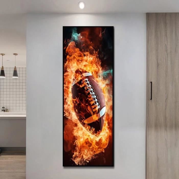 5D Diamond Painting Kits Feu De Basket-Ball, Peinture À Faire Soi-Même