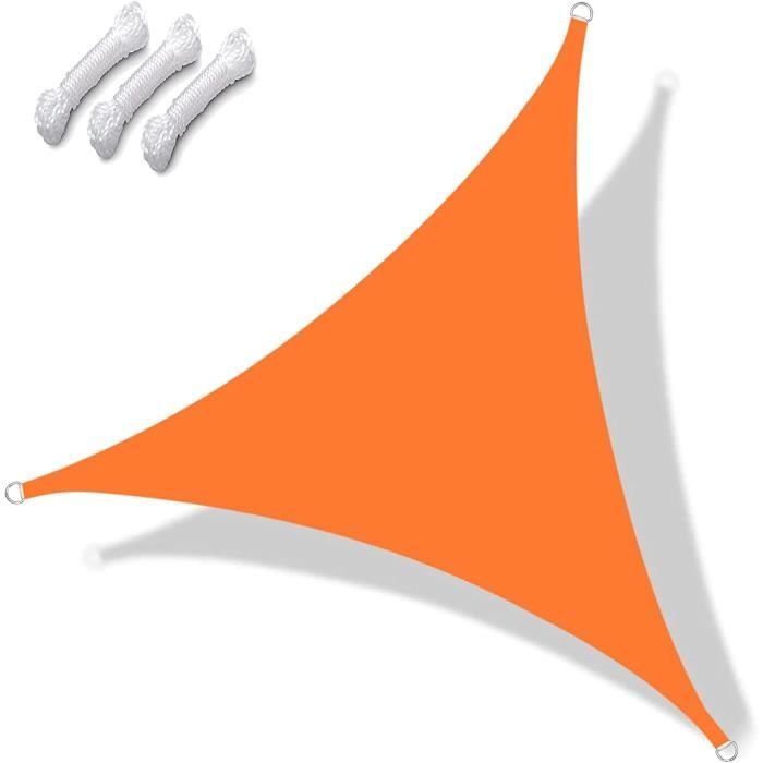 Voile D'ombrage | Toile D'ombrage | Auvent Imperméable 160 G/m² Jaune 3 4x2 M Pehd Cfw632612 90684753