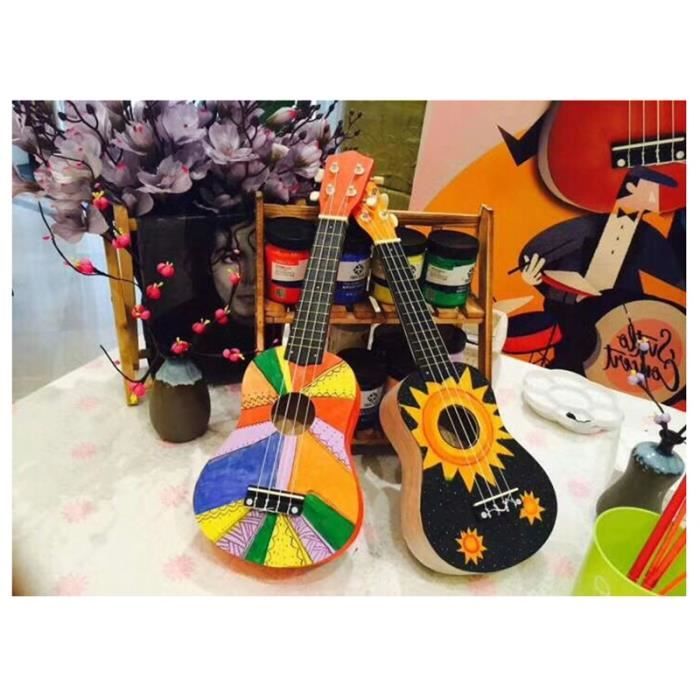 Irin 23 Pouces Ukulele Basso Diy Kit Concert Hawaii Guitare Pour Travail Manuel Peinture Campagne Parents Enfant Pas Cher Achat Vente Ukulele Cdiscount
