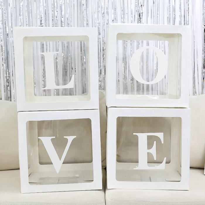 Anniversaire Surprise Mariage Confession Fete Ballon Cadeau Boite Sans Ballons Blanc2 Cdiscount Maison
