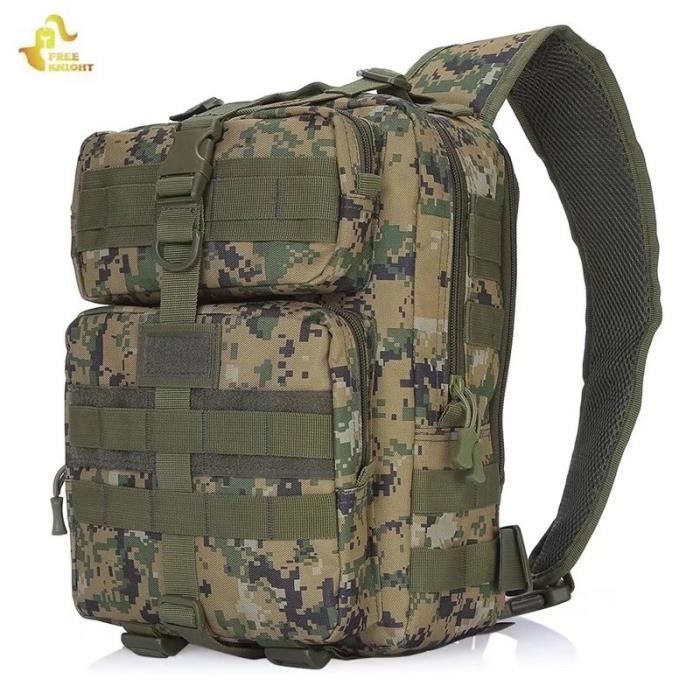 Greenpromise 20L Outdoor Militaire Tactique Sac de Camping Main Sac Bandouli/ère Molle Tactique Sac de Taille Sac de Randonn/ée Voyage Sport Sac