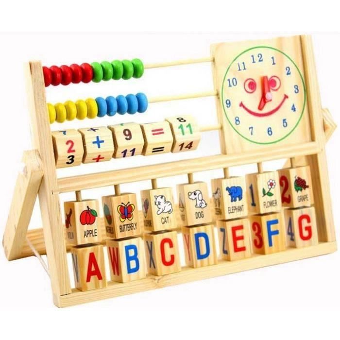 3 En 1 Jeux Educatifs Pour Enfant Bebe Horloge Alphabet Abaque Calcul En Bois Apprentissage Cdiscount Jeux Jouets 3 En 1 Jeux Educatifs Pour Enfant Bebe Horloge Alphabet Abaque Calcul En Bois Apprentissage Cdiscount Jeux Jouets