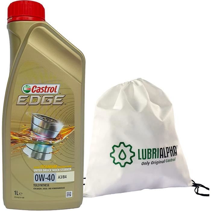 Castrol 0W40 A3-B4 huile moteur auto essence et hybride viscosité 0W-40 ...