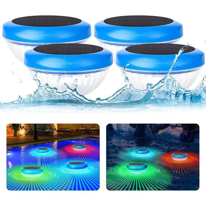 Lumière Piscine Flottante,Lampe Solaire Piscine avec RGB Couleurs — free download