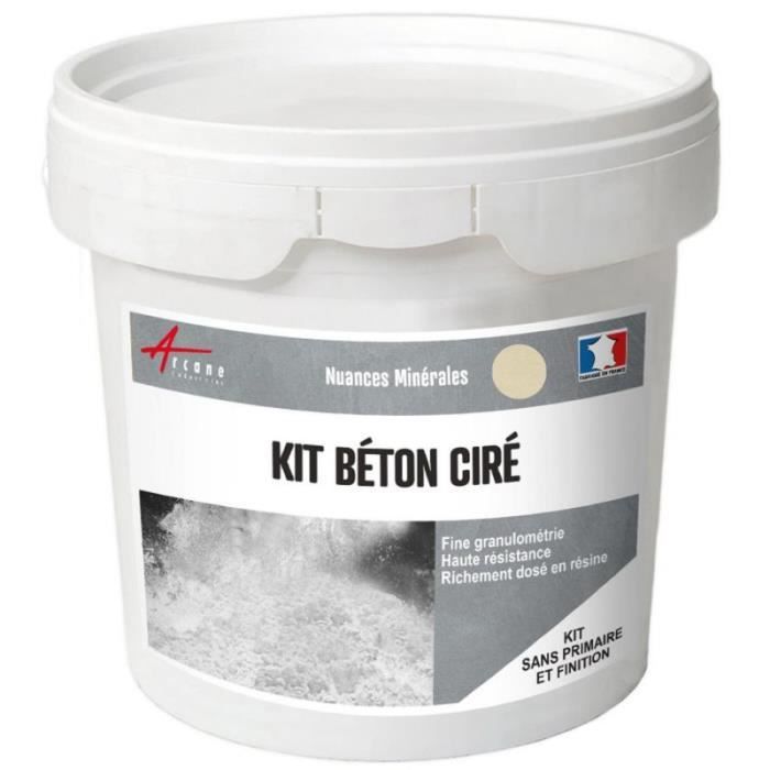 Beton Cire Lin Beige Kit 10 M 2 Couches Achat Vente Peinture Vernis Kit Beton Cire Cdiscount