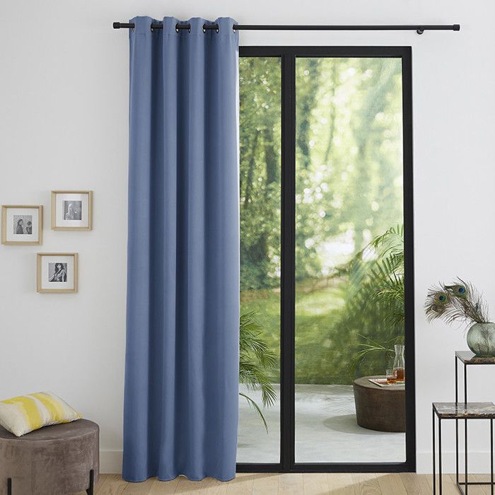 Rideaux Occultant Thermique Bleu Tendre 140 X 260 Cm