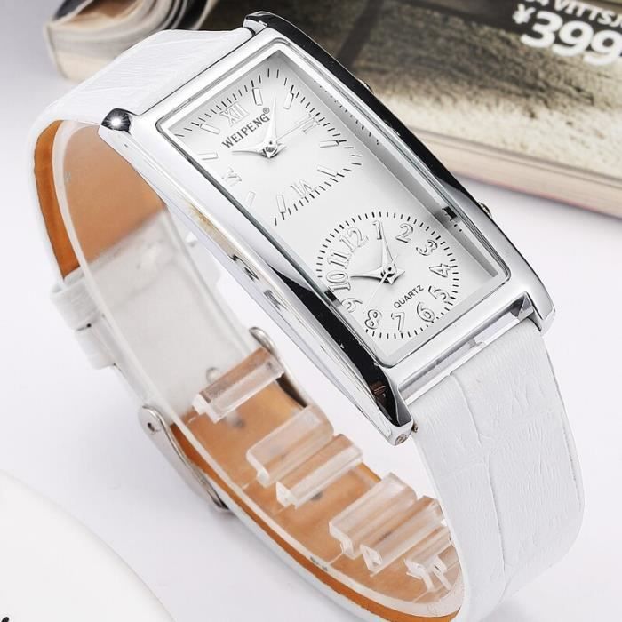 Montre femme best sale double cadran