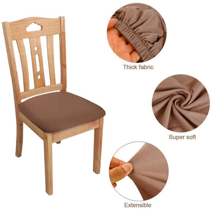 Lot de 2 Housse de Chaise Haut Dossier Extensible Housse de Siege