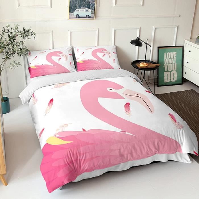 Couette 155 x 220 cm blanche avec 1 taie d'oreiller - Douce et légère Couette 155 x 220 cm blanche avec 1 taie d'oreiller - Douce et légère