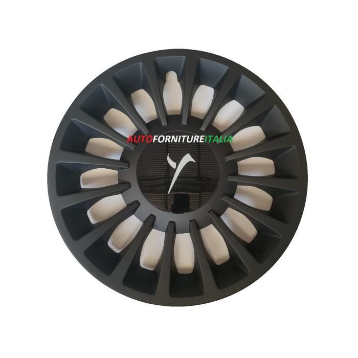 1 enjoliveur de roue 15 pouces Logo y couleur blanc pour YPSILON 2011>
