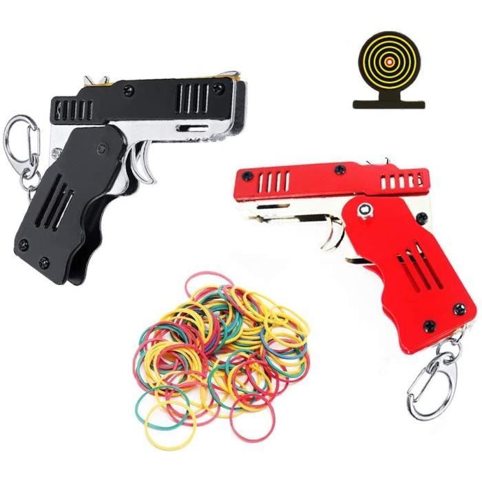 Bande de caoutchouc pistolet bande élastique Blaster Bureau tireur traditionnel adulte enfant jouet 
