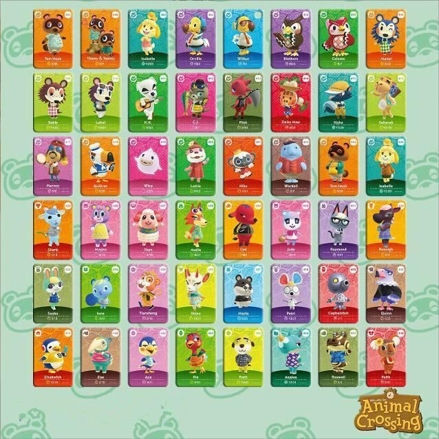 Cartes Amiibo Nintendo Animal Crossing - Série 5 - Lot de 6 cartes  [Accessoire Nintendo] 