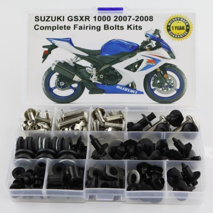 Kit Complet Boulons Carénage Moto – Vis Alu Multicolores – Pour Honda CBR1100XX, VFR750/800/1200F, VTR1000 RC51 – M5 M6 + Accessoires
