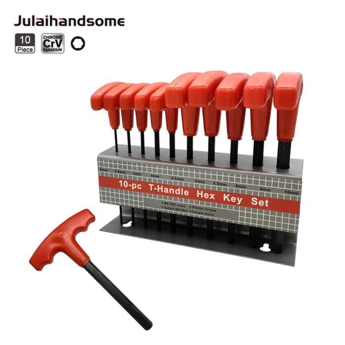 Jeu de clés Torx PARKSIDE - Poignée Torx en T 11 pièces - Dans support plastique pliable
