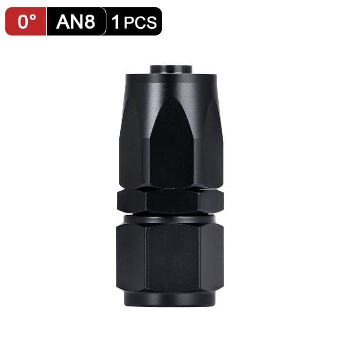 Adaptateur AN6 Racing Qiilu - Raccord Mâle 180° Pour Lignes Huile/Carburant