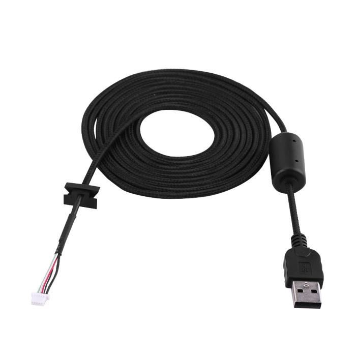 2m Remplacement du cable filaire de ligne de la souris USB pour Logitech G9 - G9X Accessoire de réparation HB057