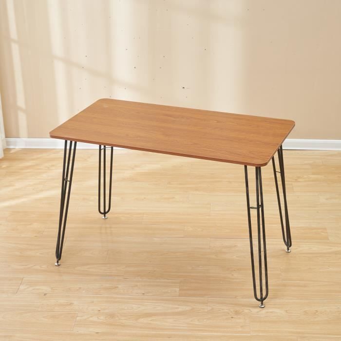 XUEXINGJIA Table de salle à manger en épingle à cheveux - Table de cuisine avec pieds en épingle à cheveux - Multifonctionnel