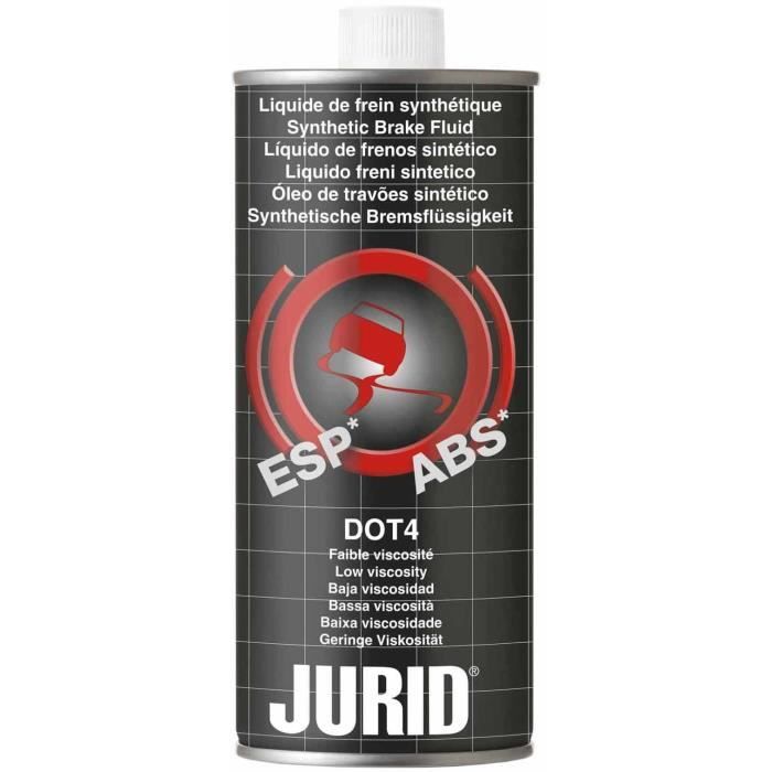 JURID Liquide de frein synthétique DOT 4 ESP ABS - 485ml