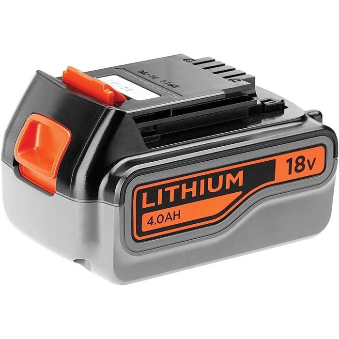 Batterie 18V 40Ah - BLACK+DECKER - BL4018-XJ - Noir