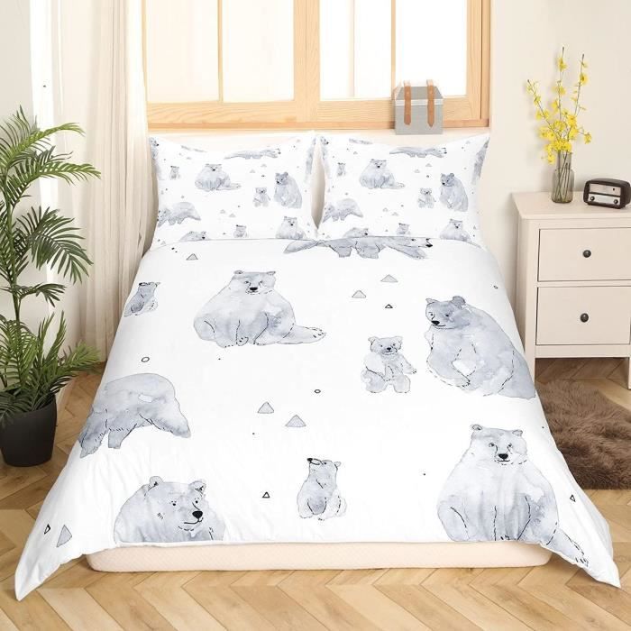 Parure De Lit Ballerine Enfants 220x240 Cm – Housse De Couette + Taies, Motif Ballet, Microfibre Douce