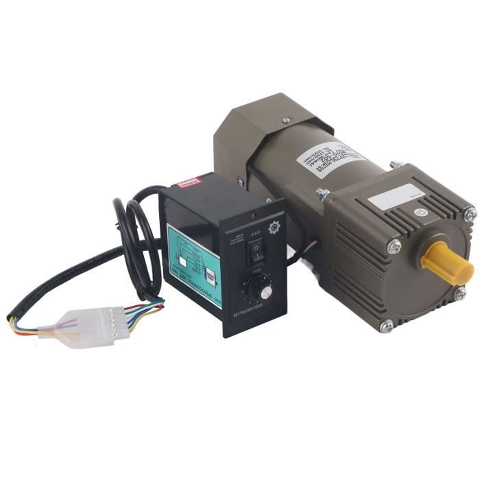 Moteur 220V 250W Avec Variateur De Vitesse - Réducteur Et Support Inclus, Vitesse Réglable 0-270 Tr/min
