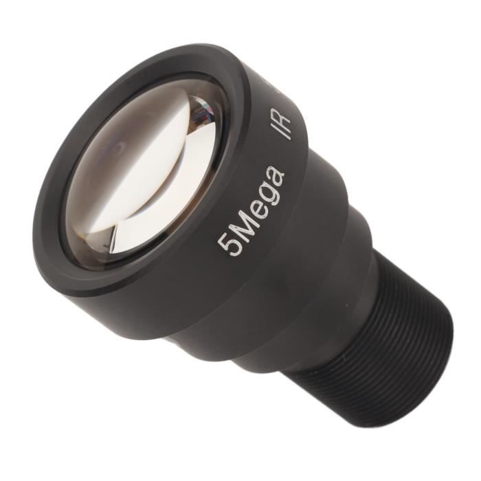 Cyrank Objectif 50mm 5MP HD M12 Alliage Aluminium – Lentille Grand Angle Fixe Pour Caméra CCTV Réseau Sécurité