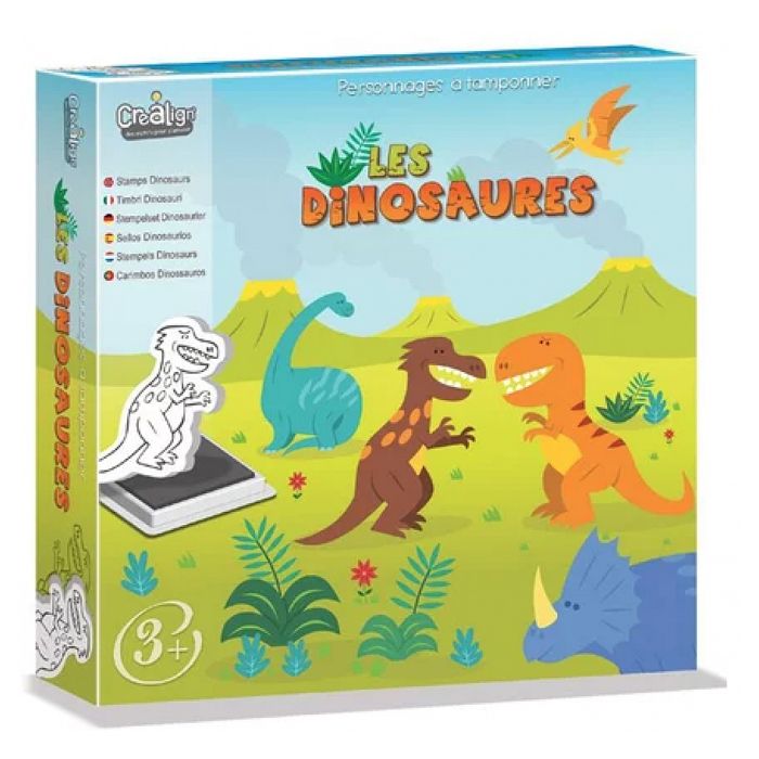 Coffret De 30 Tampons Autocolorants Pour Enfants - Animaux Et Dinosaures - Tampons Jouets Créatifs Pour Fêtes Et Cadeaux