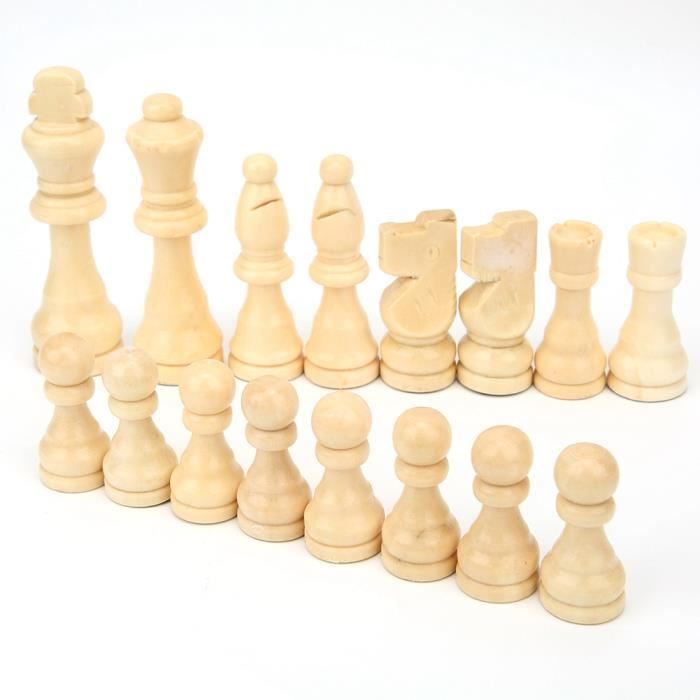 Jeu D'échecs 32 Pièces En Corne De Buffle - Dans Sa Boîte - Occasion