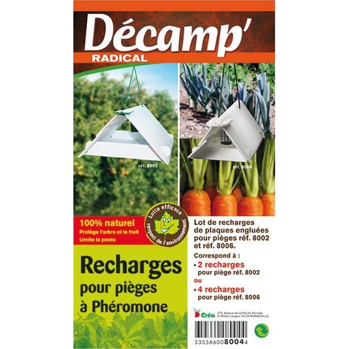 DECAMP' Recharge plaque engluée piège à phéromone