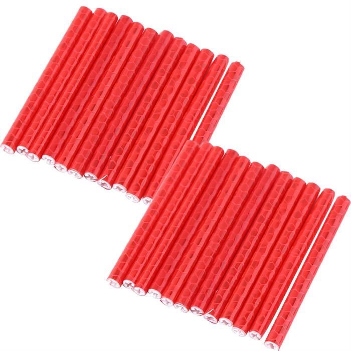 2 Paires De Pinces à Vélo Réfléchissantes - ABS Et Silicone, Réglables, Pour Fixer Le Pantalon, Sécurité Nuit