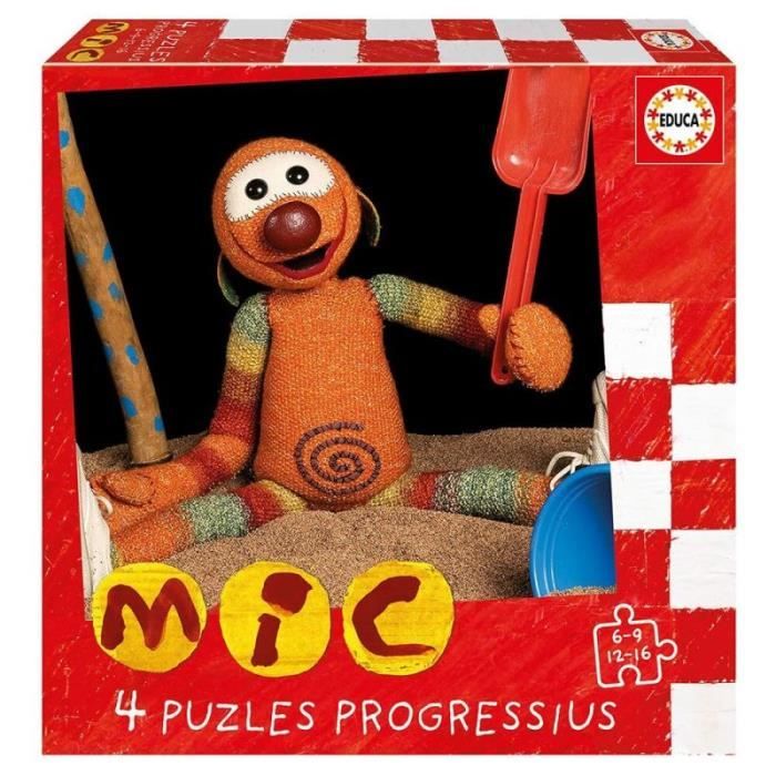 Educa Infantiles Progresivos piezas. +3 años MIC. Set de 4 Puzzles pour ...
