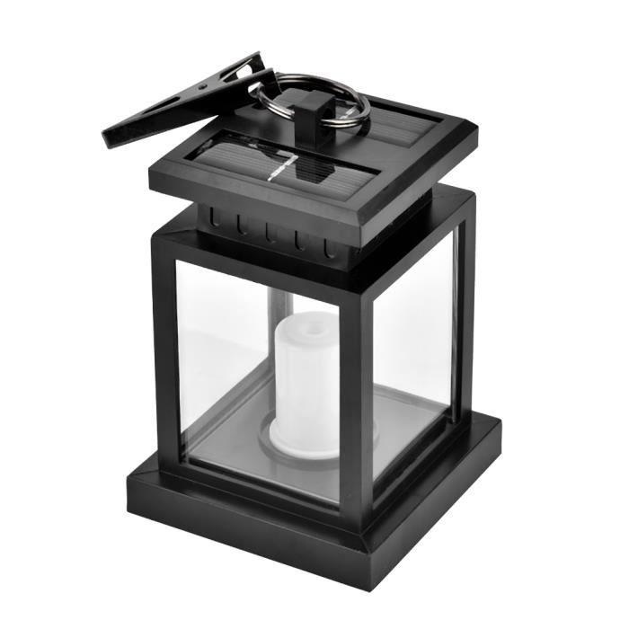 Bougie Solaire Led, Lanterne Funéraire Pour Cimetière, Bougie Cimetiere Solaires Funéraire Rouge