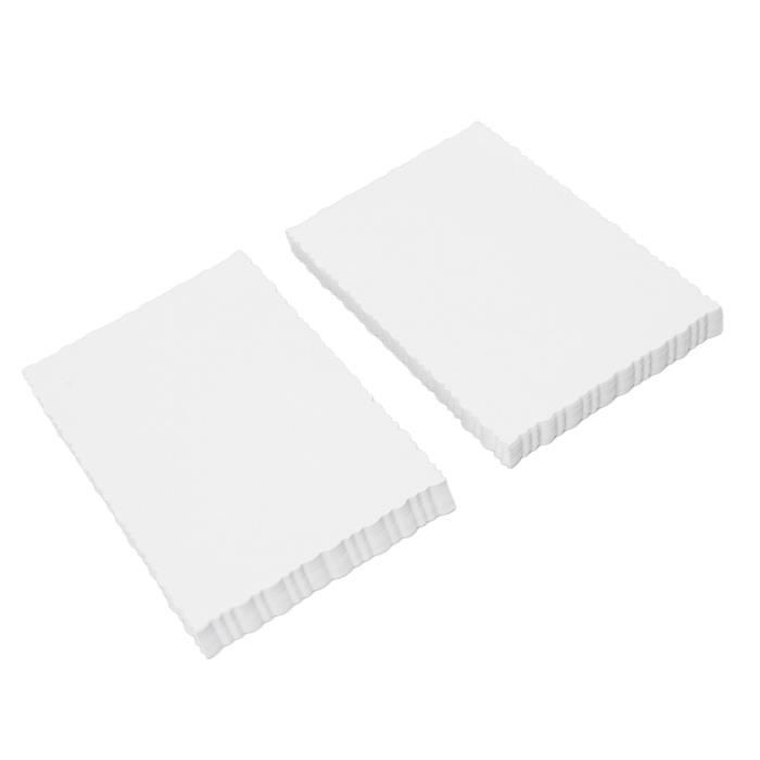 Lot 100 Feuilles Papier Cartonné Blanc Recyclé A5 220g/m² - Cartes Impression Artisanat