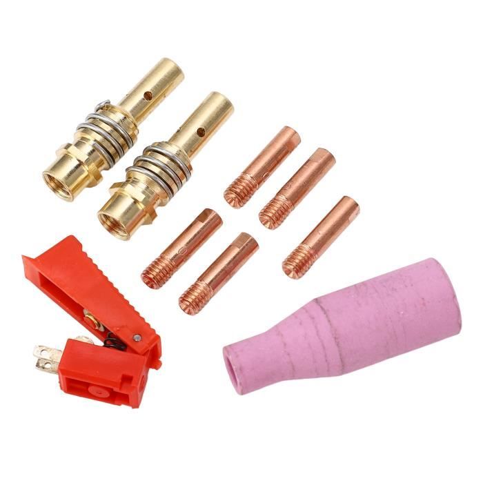 Kit De 38 Pièces Pour Torche De Soudage TIG - Buses En Céramique, Électrodes Tungstène - Compatible WP-17 WP-18 WP-26
