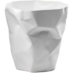 Poubelle Design Froissee Blanche Essey Achat Vente Poubelle Corbeille Poubelle Bureau Design Cdiscount