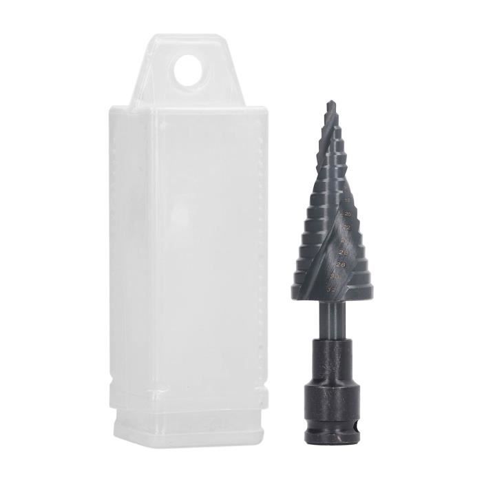 Foret étagé HSS Professionnel 4-12 Mm – Pour Acier Inoxydable, Bois, Plastique, Tige Hexagonale