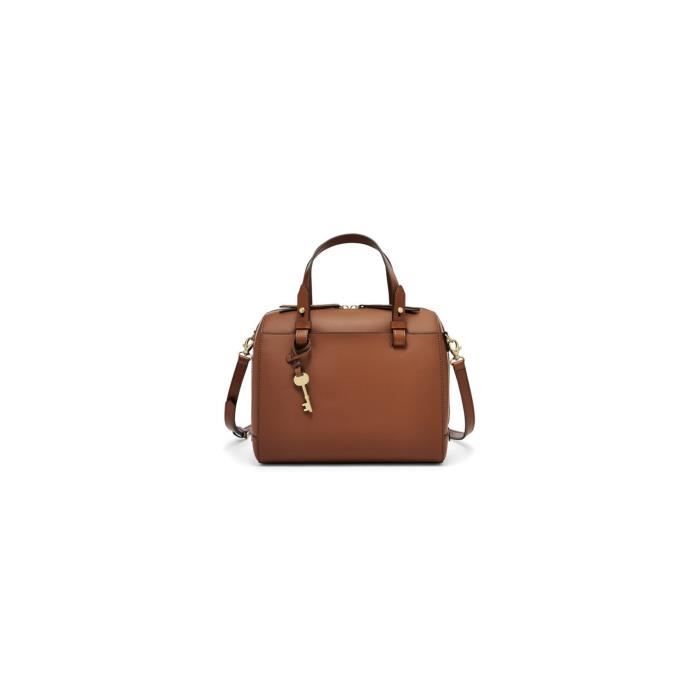 Sac bowling Fossil Marron RACHEL SATCHEL Cuir caoutchouté ZB6847200