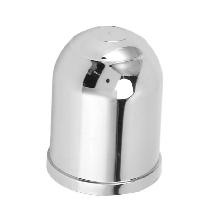Capuchon De Protection Boule D'Attelage 50 Mm - Chromé ABS Robuste Anti-Pluie Anti-Poussière