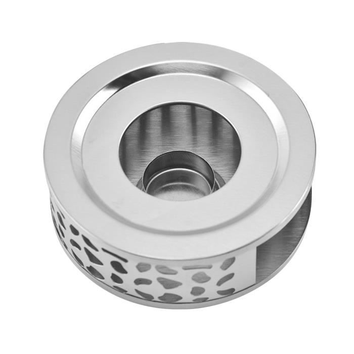 Chauffe-théière En Céramique HJYDGJ - Avec Plateau Et Support Bougie - Style Rétro - Pour Thé Et Café - Gris