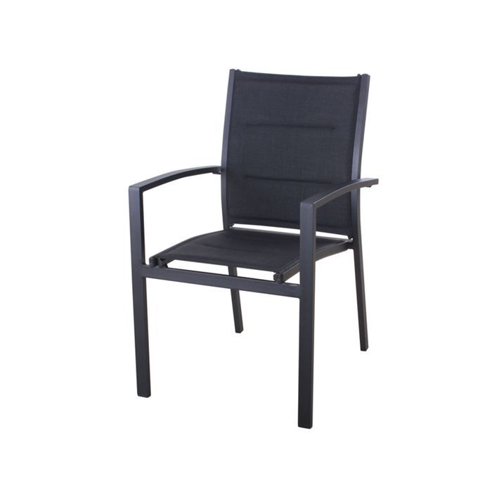 Fauteuil De Jardin Texaline Azua Noir Rembourre Achat Vente Fauteuil Jardin Fauteuil De Jardin Noir Cdiscount