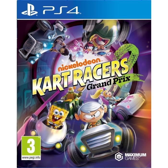 Jeu de Course PS4 - Nickelodeon Kart Racers 2 - 100 personnages - Multiplayer