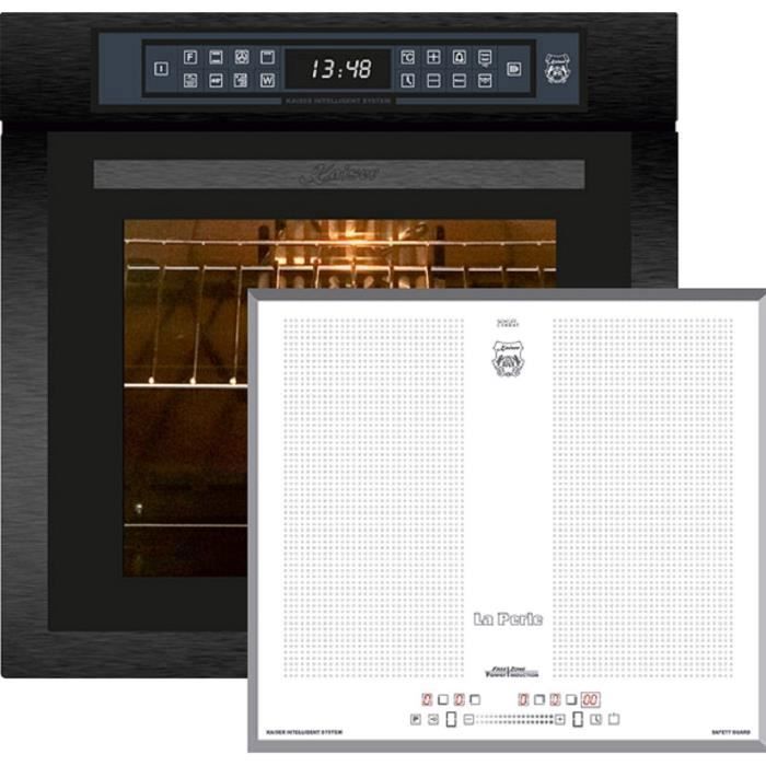 Four Encastrable électrique Kaiser 79L - Autonettoyant, 10 Fonctions, Porte Miroir, Blanc/inox