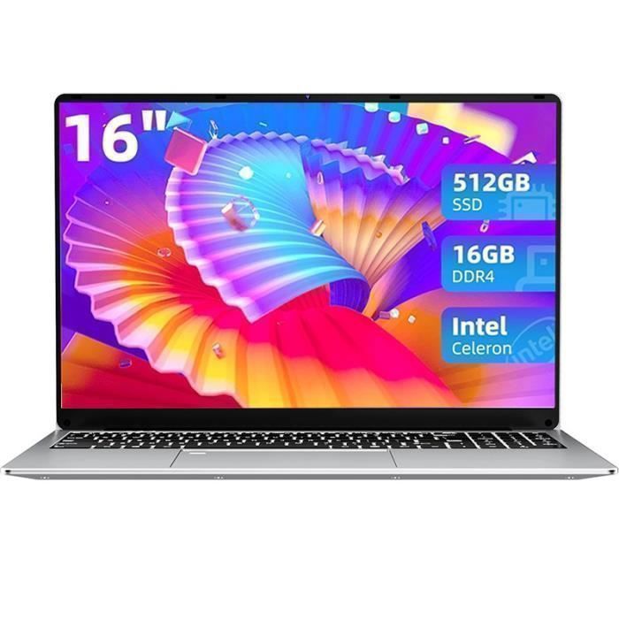 PC Portable – KUU-16FHD – 16 Go de RAM 512 Go SSD -Intel Alder Lake N 95 (34 GHz) – Win11