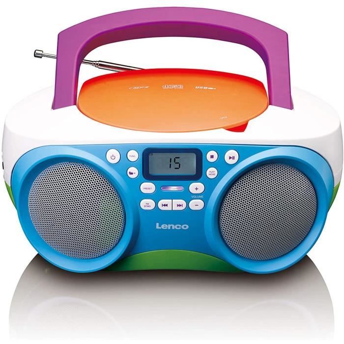 Mini chaine hifi stéréo FM CD MP3 USB Multicolore - Cdiscount TV Son Photo
